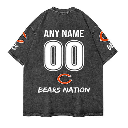 [SPECIAL OFFER] NEW CUSTOMIZED NFL26 CCB CHICAGO BEARS FUNNY MULTICOLOR WASHED TEE