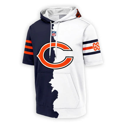 [SPECIAL OFFER] NEW CUSTOMIZED NFL26 CCB CHICAGO BEARS SHORT SLEEVE HOODIE T-SHIRT