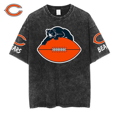 [SPECIAL OFFER] NEW CUSTOMIZED NFL26 CCB CHICAGO BEARS MULTICOLOR WASHED TEE