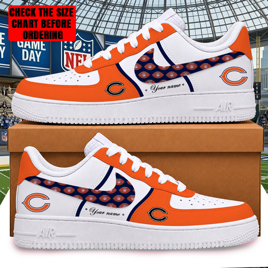 [SPECIAL OFFER] NEW CUSTOMIZED NFL26 CCB CHICAGO BEARS AF1 SHOES