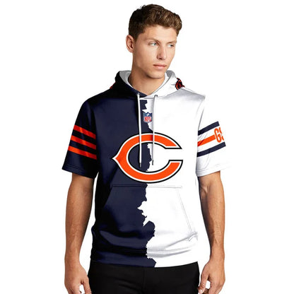 [SPECIAL OFFER] NEW CUSTOMIZED NFL26 CCB CHICAGO BEARS SHORT SLEEVE HOODIE T-SHIRT