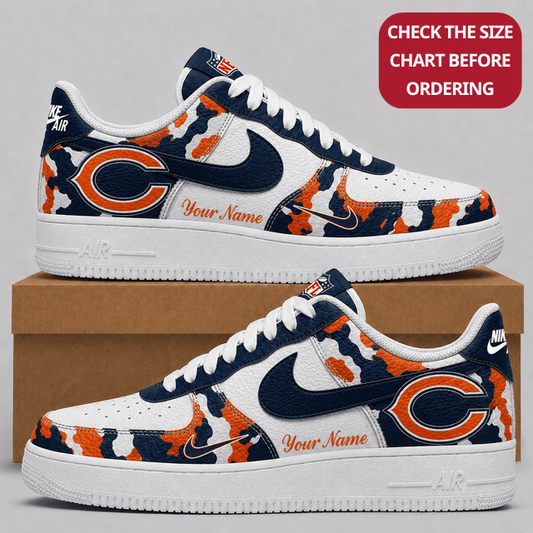 [SPECIAL OFFER] NEW CUSTOMIZED NFL26 CCB CHICAGO BEARS AF1 SHOES