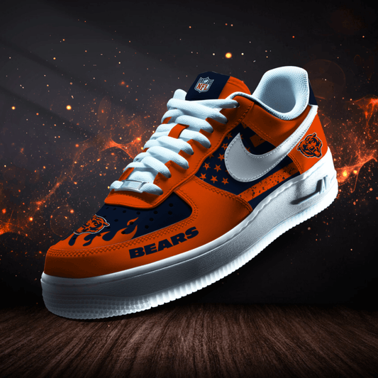 LIMITED EDITION - NEW CUSTOMIZED NFL26 CCB CHICAGO BEARS AF1 SNEAKERS