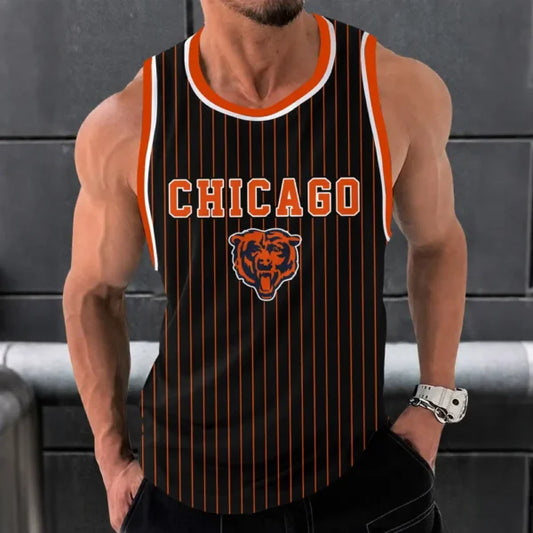 [SPECIAL OFFER] NEW CUSTOMIZED NFL26 CCB CHICAGO BEARS UNISEX TANK TOP