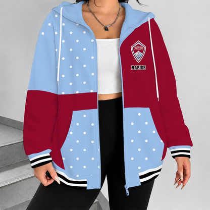 [FAN EXCLUSIVE] NEW CUSTOMIZED MLS26 CLR COLORADO RAPIDS ZIP HOODIE