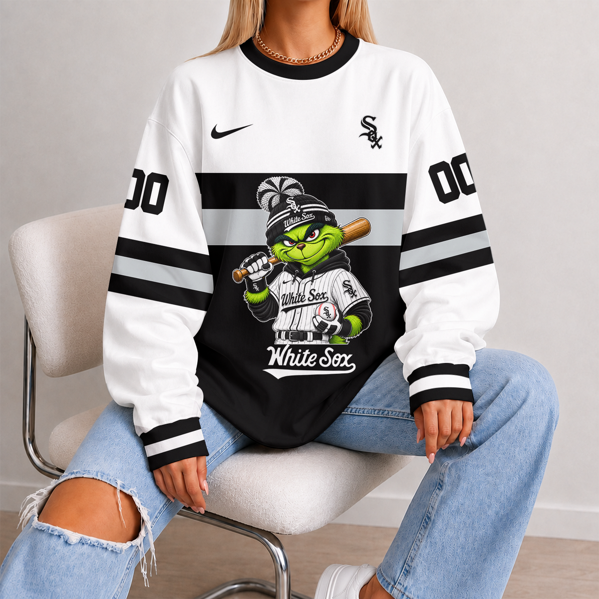 [FLASH SALE] NEW CUSTOMIZED MLB26 CWS CHICAGO WHITE SOX UNISEX SWEATSHIRT