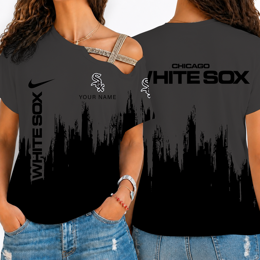 [FLASH SALE] NEW CUSTOMIZED MLB26 CWS CHICAGO KHAKI SOX SHOULDER SHIRT