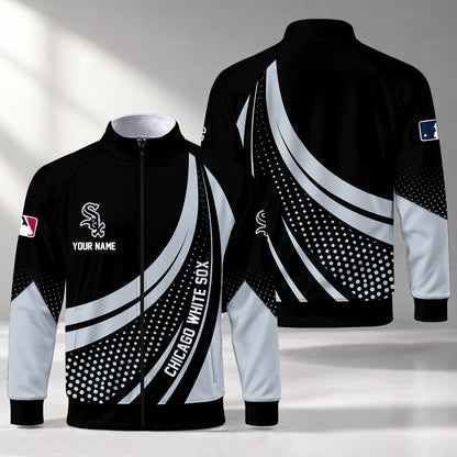 [FLASH SALE] NEW CUSTOMIZED MLB26 CWS CHICAGO WHITE SOX STAND COLLAR JACKET