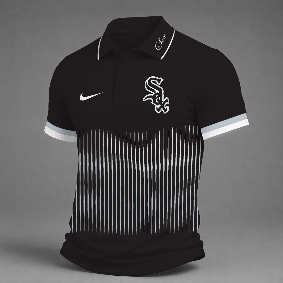 [FLASH SALE] NEW CUSTOMIZED MLB26 CWS CHICAGO WHITE SOX POLO SHIRT