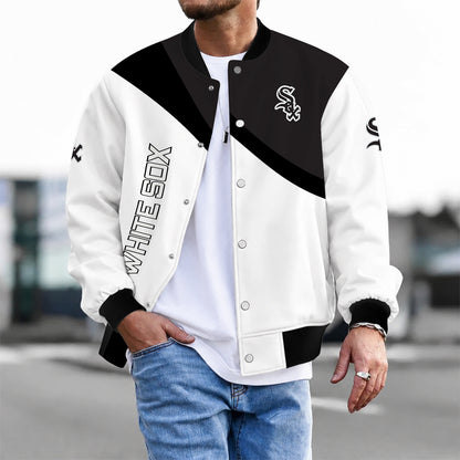 [FLASH SALE] NEW CUSTOMIZED MLB26 CWS CHICAGO WHITE SOX VARSITY & BASEBALL JACKET