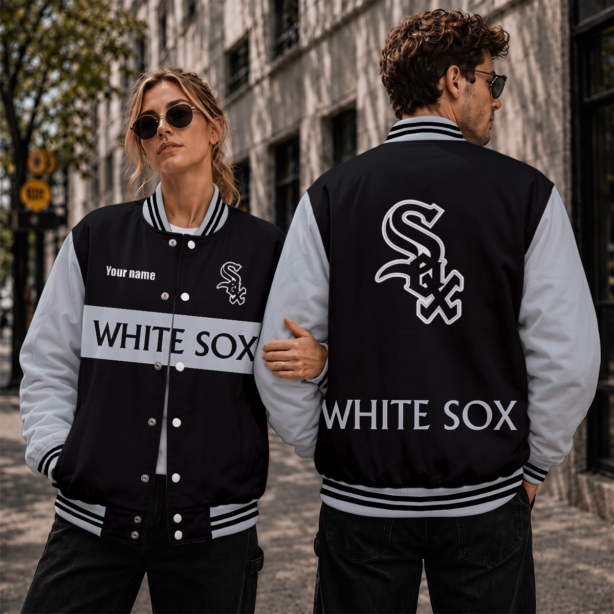 [FLASH SALE] NEW CUSTOMIZED MLB26 CWS CHICAGO WHITE SOX VARSITY & BASEBALL JACKET