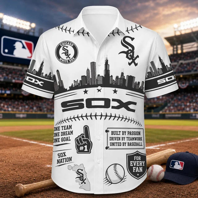 [FLASH SALE] NEW CUSTOMIZED MLB26 CWS CHICAGO WHITE SOX UNISEX HAWAIIAN SHIRT