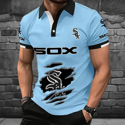 [FLASH SALE] NEW CUSTOMIZED MLB26 CWS CHICAGO KHAKI SOX POLO SHIRT