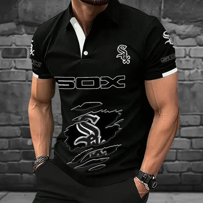 [FLASH SALE] NEW CUSTOMIZED MLB26 CWS CHICAGO KHAKI SOX POLO SHIRT