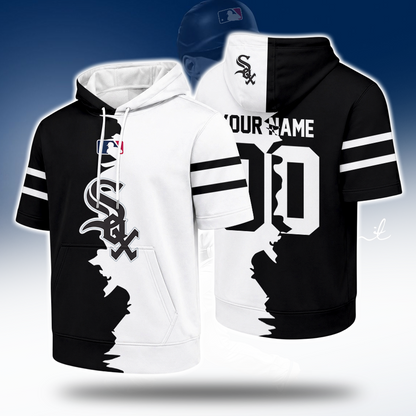 [FLASH SALE] NEW CUSTOMIZED MLB26 CWS CHICAGO WHITE SOX SHORT SLEEVE HOODIE