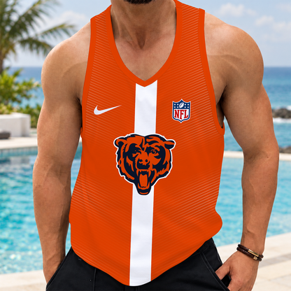 [SPECIAL OFFER] NEW CUSTOMIZED NFL26 CCB CHICAGO BEARS UNISEX TANK TOP
