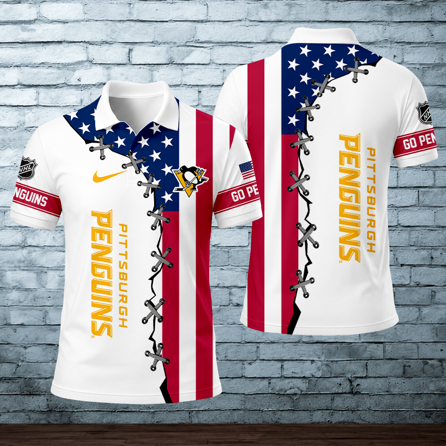 [SUPER SALE] NEW CUSTOMIZED NHL26 PBP PITTSBURGH PENGUINS POLO SHIRT