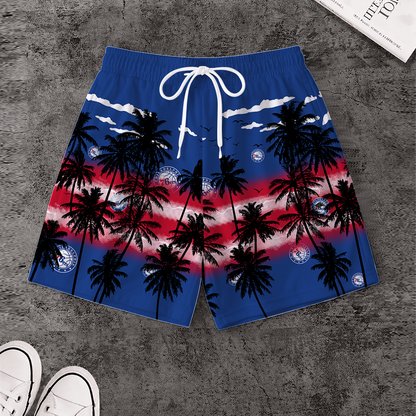 [HOT DEAL] NEW CUSTOMIZED NBA26 P76 PHILADELPHIA 76ERS SHORT PANTS