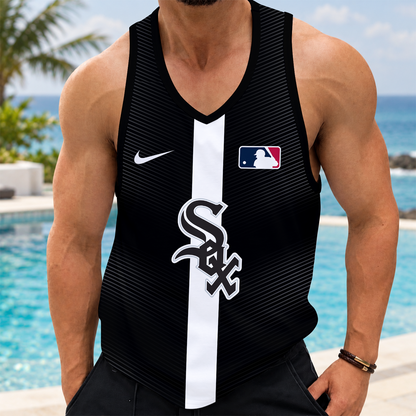 [FLASH SALE] NEW CUSTOMIZED MLB26 CWS CHICAGO WHITE SOX UNISEX TANK TOP