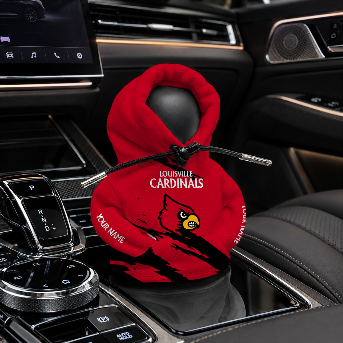 [FAN FAVORITE] NEW CUSTOMIZED NCAA CWS26 ULC LOUISVILLE CARDINALS AUTOMOTIVE HOODIE SHIFT KNOB COVER