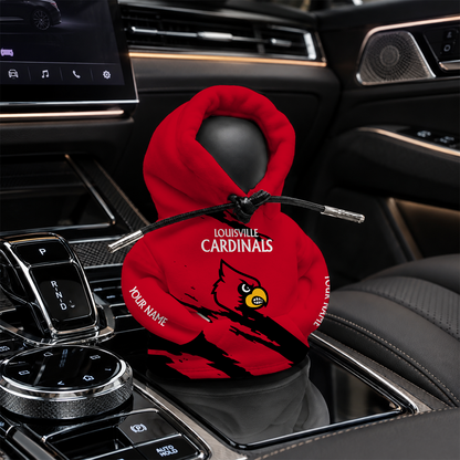 [FAN FAVORITE] NEW CUSTOMIZED NCAA CWS26 ULC LOUISVILLE CARDINALS AUTOMOTIVE HOODIE SHIFT KNOB COVER