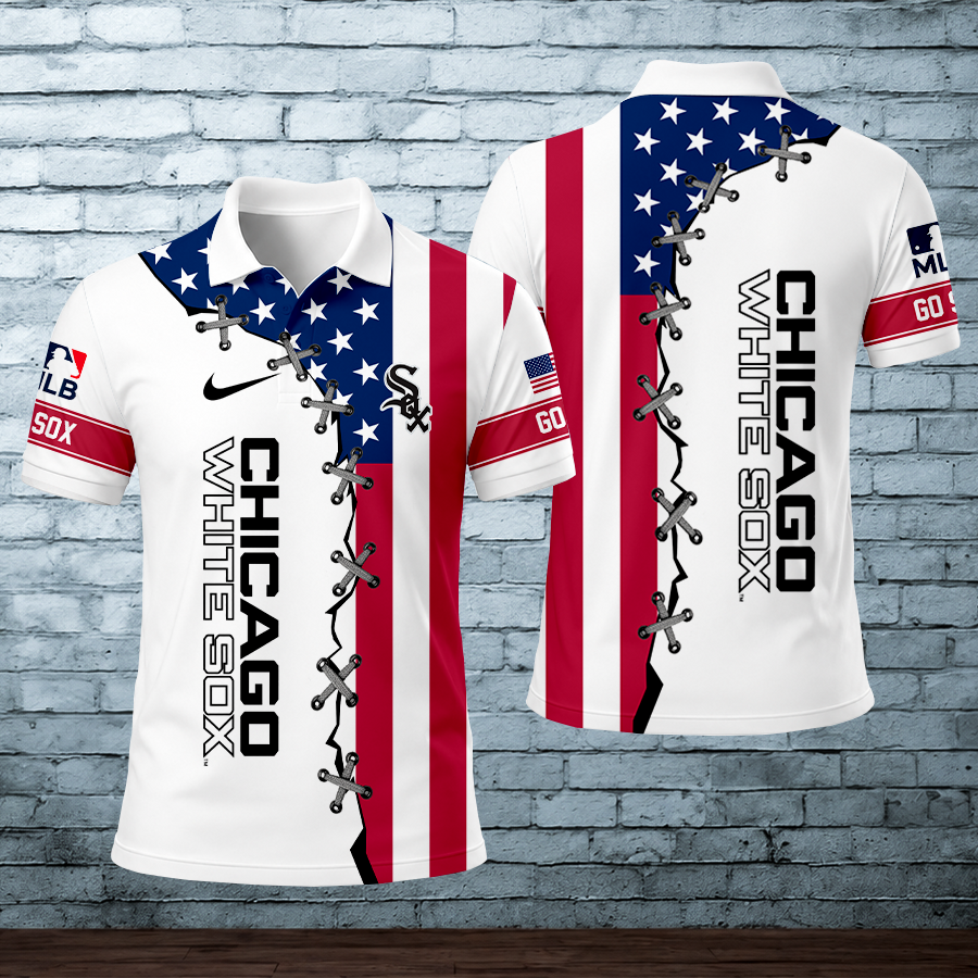 [FLASH SALE] NEW CUSTOMIZED MLB26 CWS CHICAGO WHITE SOX POLO SHIRT