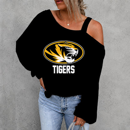 [FAN FAVORITE] NEW CUSTOMIZED NCAA FBS26 MST MISSOURI TIGERS DROP SHOULDER SWEATSHIRT