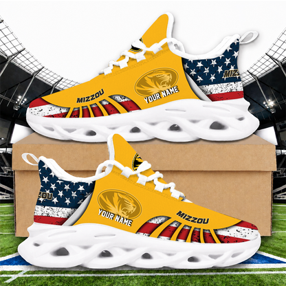 [FAN FAVORITE] NEW CUSTOMIZED NCAA FBS26 MST MISSOURI TIGERS CLUNKY SNEAKERS
