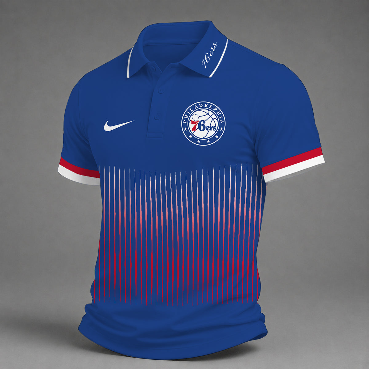 [HOT DEAL] NEW CUSTOMIZED NBA26 P76 PHILADELPHIA 76ERS POLO SHIRT