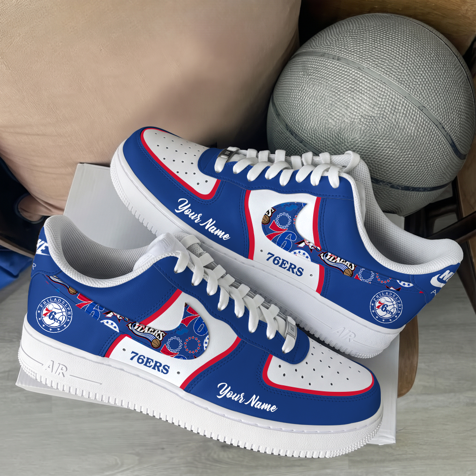[HOT DEAL] NEW CUSTOMIZED NBA26 P76 PHILADELPHIA 76ERS AF1 SHOES