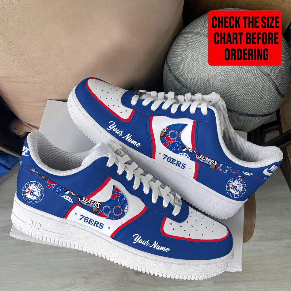 [HOT DEAL] NEW CUSTOMIZED NBA26 P76 PHILADELPHIA 76ERS AF1 SHOES