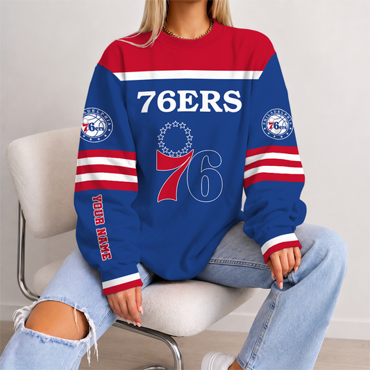 [HOT DEAL] NEW CUSTOMIZED NBA26 P76 PHILADELPHIA 76ERS UNISEX SWEATSHIRT