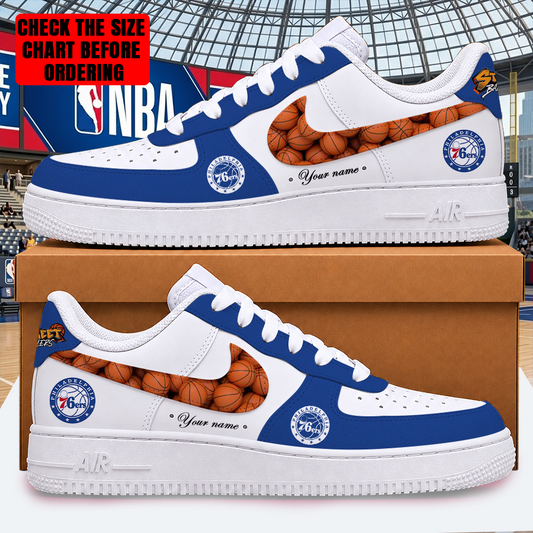 [HOT DEAL] NEW CUSTOMIZED NBA26 P76 PHILADELPHIA 76ERS AF1 SHOES