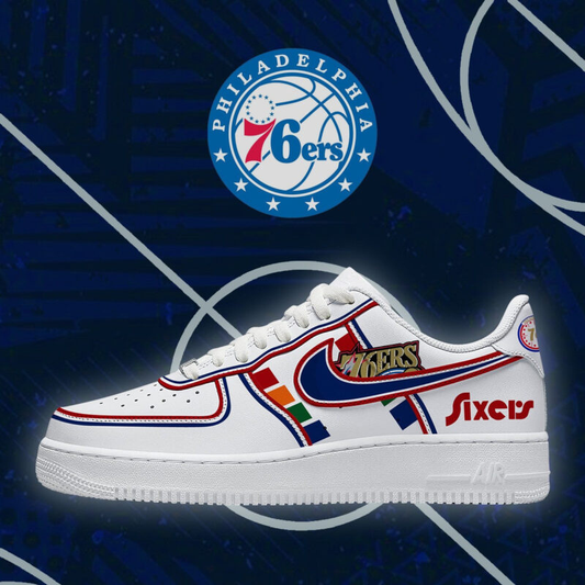 [HOT DEAL] NEW CUSTOMIZED NBA26 P76 PHILADELPHIA 76ERS AF1 SHOES