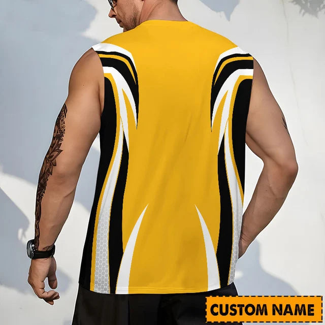 LIMITED EDITION - NEW CUSTOMIZED NHL26 PBP PITTSBURGH PENGUINS TANK TOP & GYM SHIRT