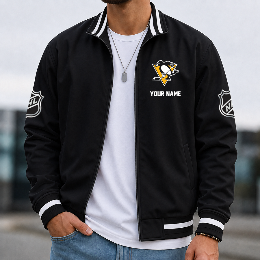 [SUPER SALE] NEW CUSTOMIZED NHL26 PBP PITTSBURGH PENGUINS MULTICOLOR MEN'S CASUAL JACKET
