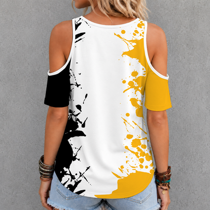 [SUPER SALE] NEW CUSTOMIZED NHL26 PBP PITTSBURGH PENGUINS CRISS CROSS V-NECK TOP