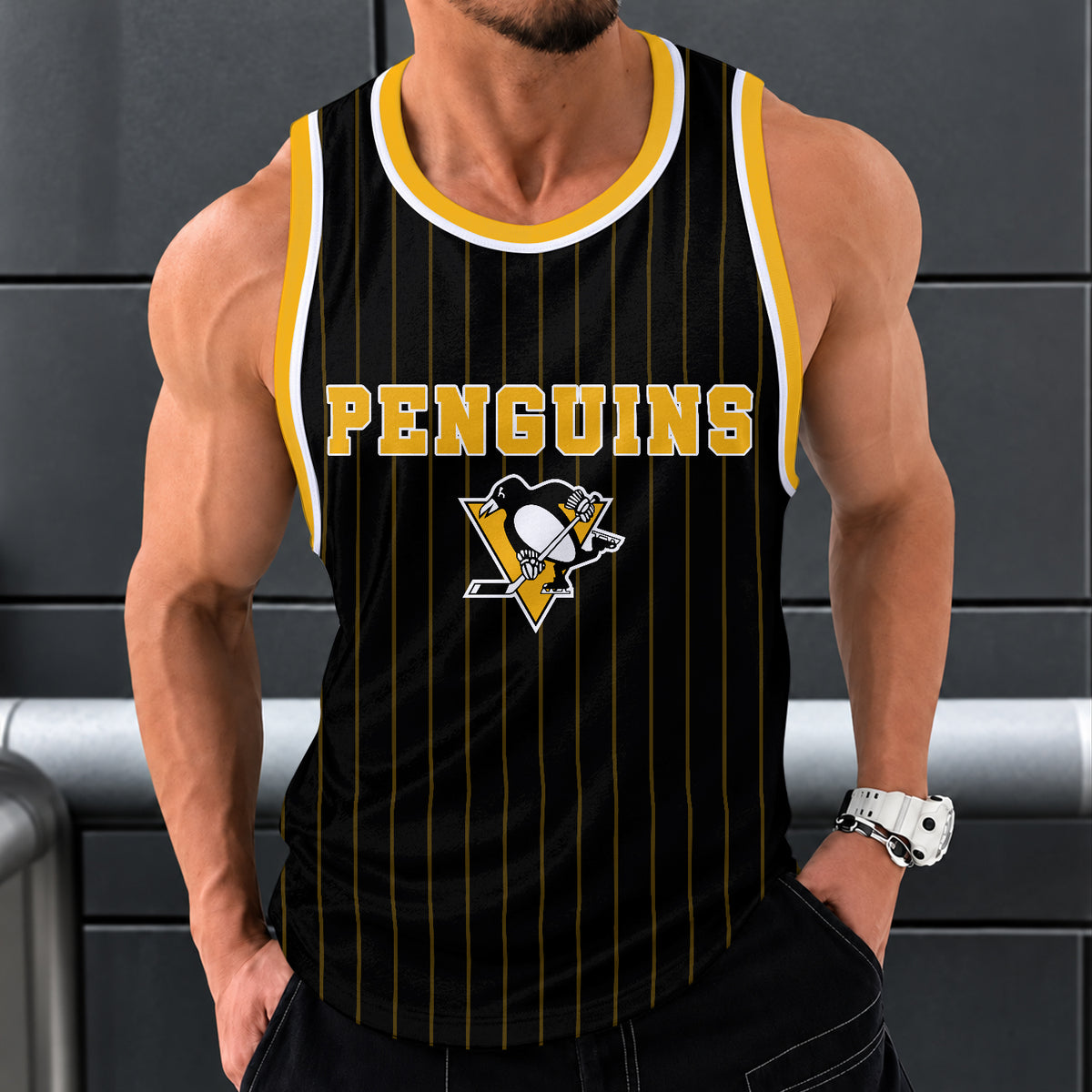 [SUPER SALE] NEW CUSTOMIZED NHL26 PBP PITTSBURGH PENGUINS UNISEX TANK TOP
