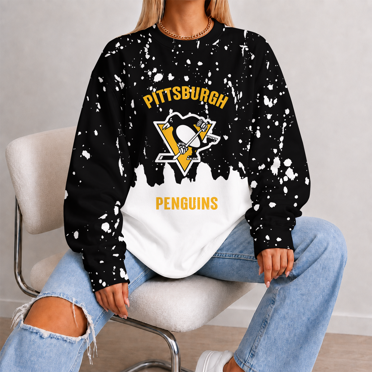 [SUPER SALE] NEW CUSTOMIZED NHL26 PBP PITTSBURGH PENGUINS UNISEX SWEATSHIRT