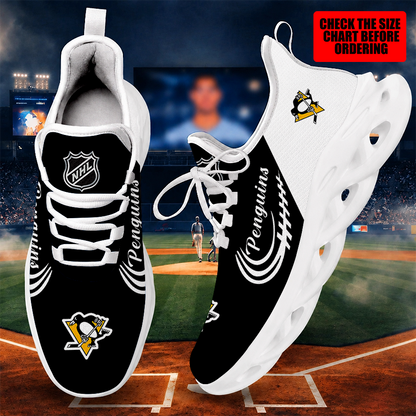 [SUPER SALE ] NEW CUSTOMIZED NHL26 PBP PITTSBURGH PENGUINS MAX SOUL SHOES