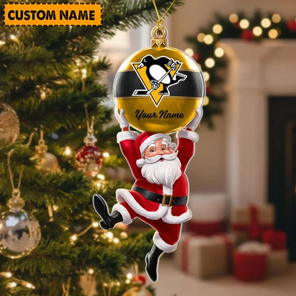 [SUPER SALE] NEW CUSTOMIZED NHL26 PBP PITTSBURGH PENGUINS CHRISTMAS ACRYLIC ORNAMENT