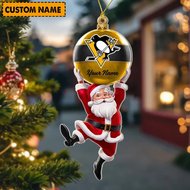 [SUPER SALE] NEW CUSTOMIZED NHL26 PBP PITTSBURGH PENGUINS CHRISTMAS ACRYLIC ORNAMENT