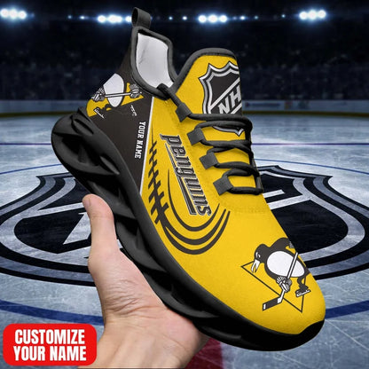 [SUPER SALE] NEW CUSTOMIZED NHL26 PBP PB PENGUINS PREMIUM CLUNKY SNEAKERS