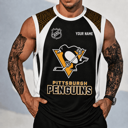 [SUPER SALE] NEW CUSTOMIZED NHL26 PBP PITTSBURGH PENGUINS TANK TOP & GYM SHIRT
