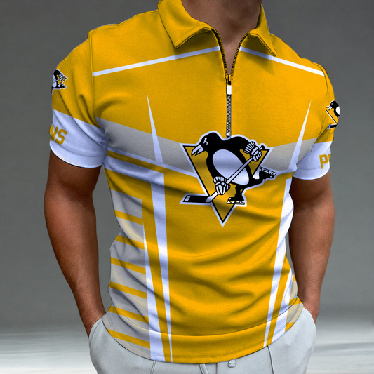[SUPER SALE] NEW CUSTOMIZED NHL26 PBP PITTSBURGH PENGUINS POLO SHIRT