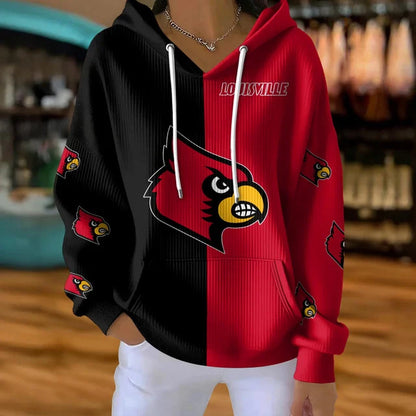 [FAN FAVORITE] NEW CUSTOMIZED NCAA CWS26 ULC LOUISVILLE CARDINALS RIBBED HOODIE & SWEATSHIRT