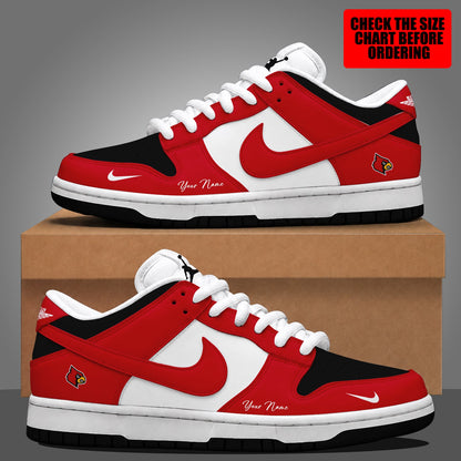 [FAN FAVORITE] NEW CUSTOMIZED NCAA CWS26 ULC LOUISVILLE CARDINALS DUNK LOW SHOES