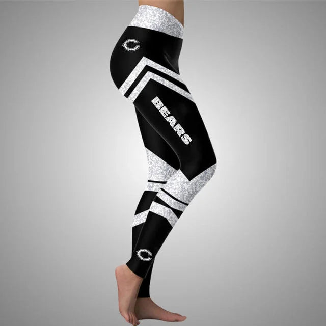 [SPECIAL OFFER] NEW CUSTOMIZED NFL26 CCB CHICAGO BEARS HOLLOW TANK TOP & LEGGINGS SET