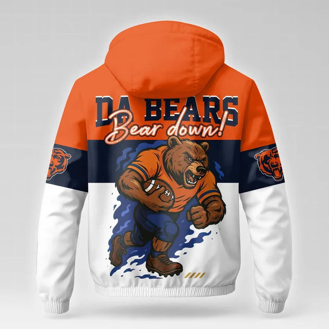 [SPECIAL OFFER] NEW CUSTOMIZED NFL26 CCB CHICAGO BEARS WINDBREAKER JACKET