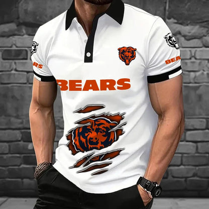 [SPECIAL OFFER] NEW CUSTOMIZED NFL26 CCB CHICAGO BEARS POLO SHIRT